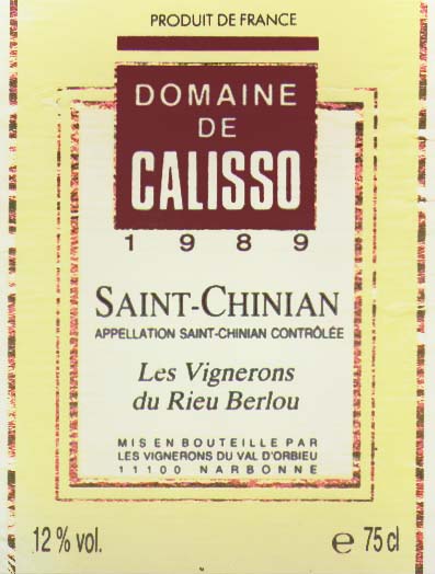 St Chinian-Calisso 1989.jpg